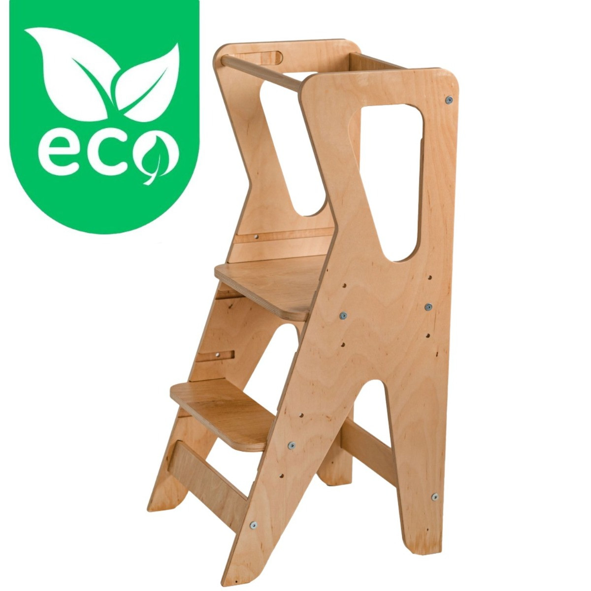 Luna Toys Nature ECO Houten Leertoren Keukenhulp