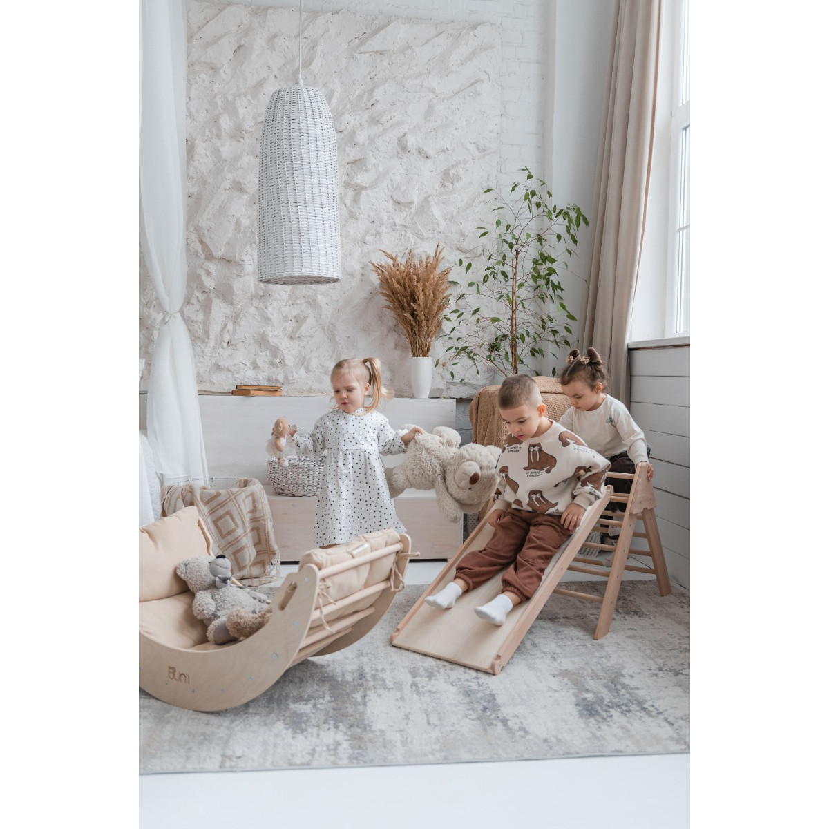 Luna Toys Naturel ECO Houten Klimboog