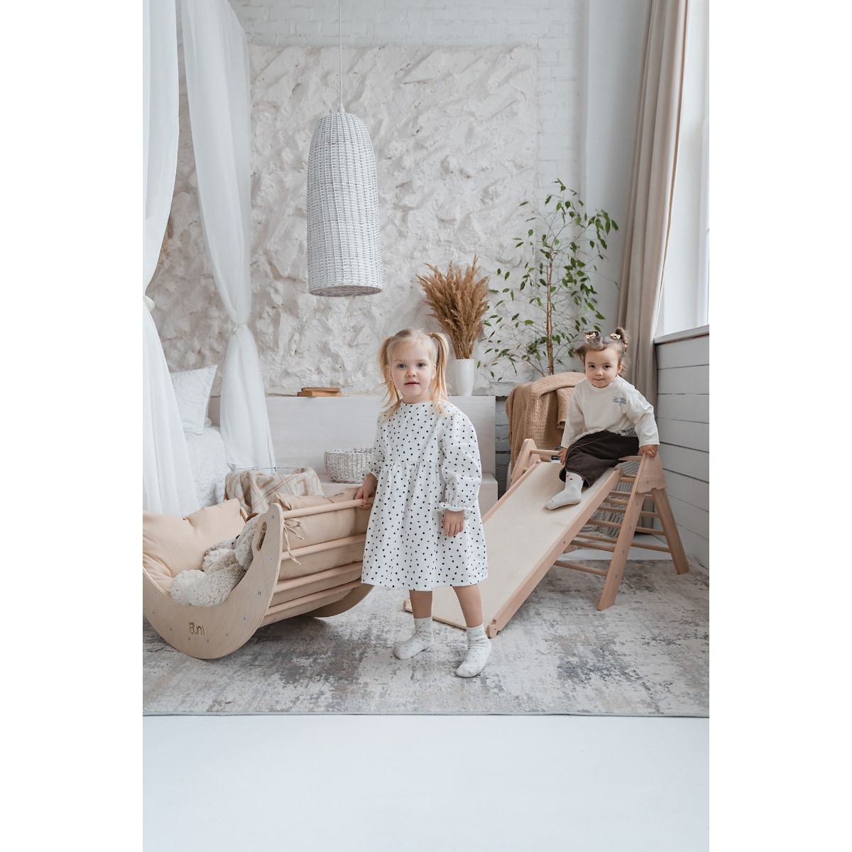 Luna Toys Naturel ECO Houten Klimboog