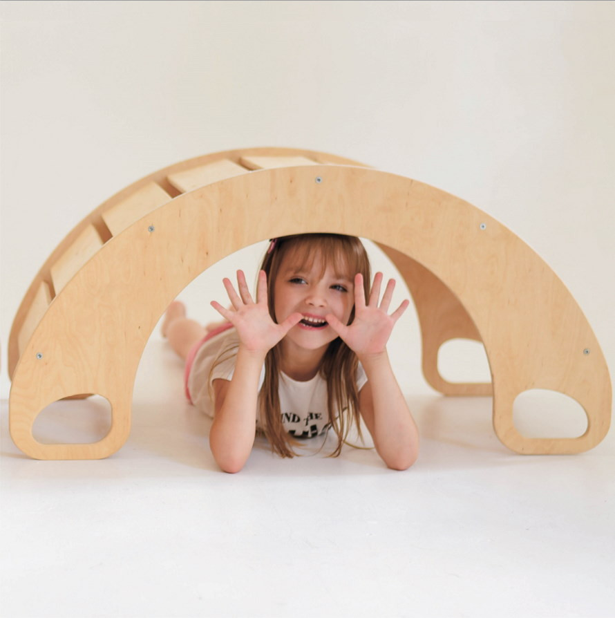 Luna Toys Naturel Houten Schommelstoel / Rocker