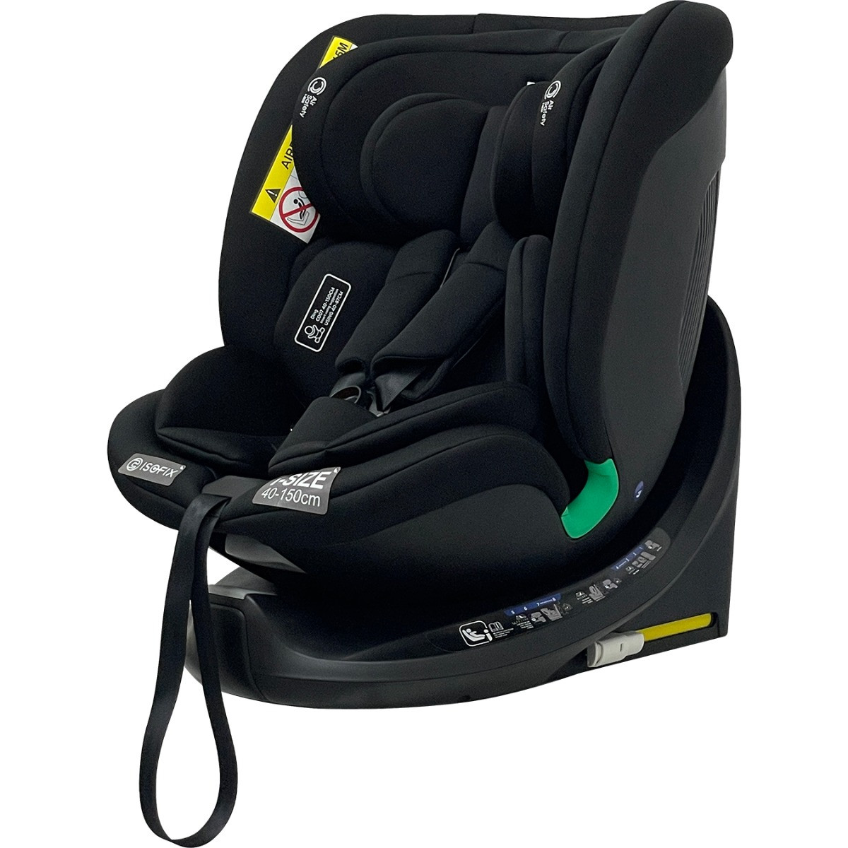 Weekendaanbieding: Ding Mae Black 40-150 cm 360° i-Size Autostoel