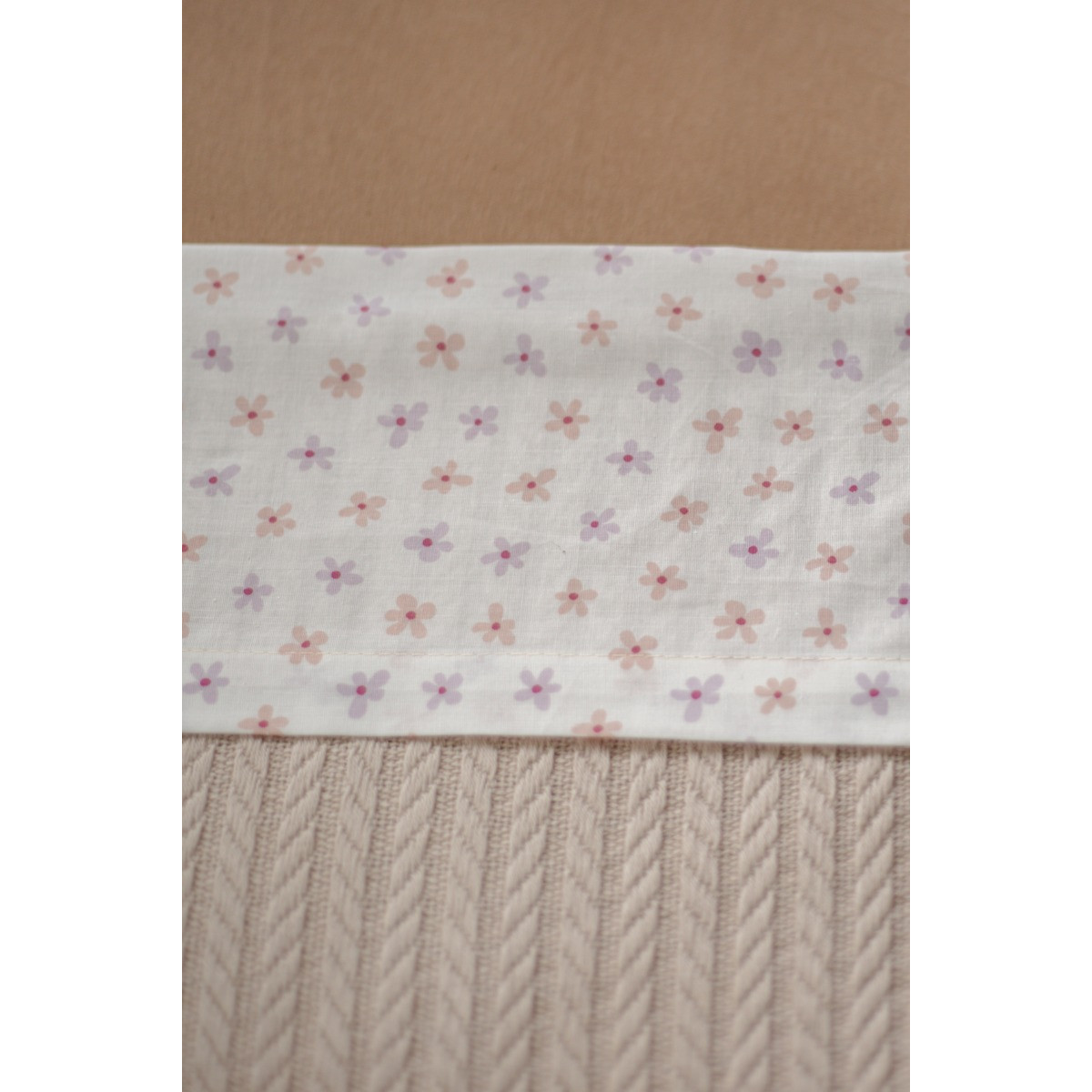 MamaLoes Jersey Bloemen 100 x 150 cm Ledikantlaken