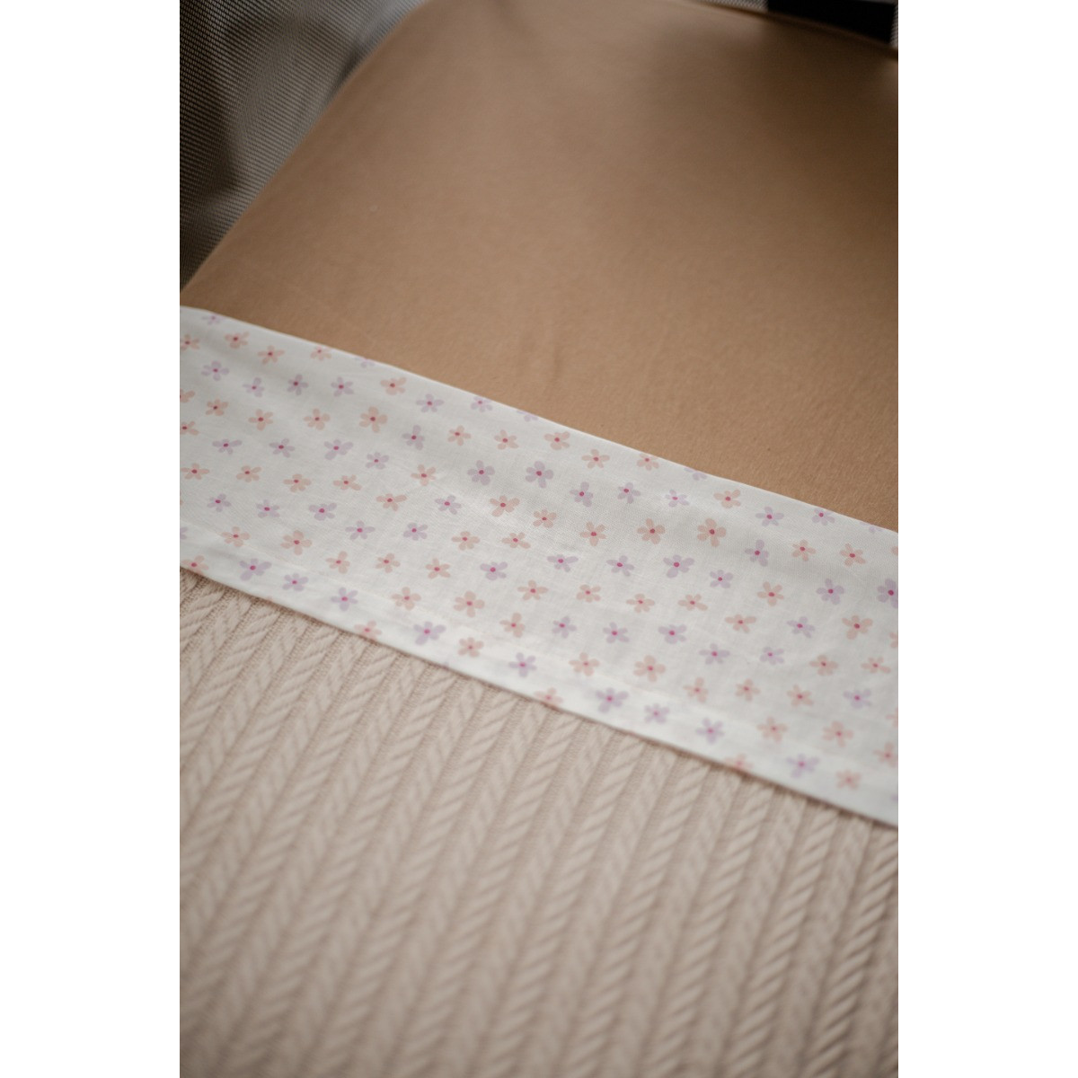 MamaLoes Jersey Bloemen 75 x 100 cm Wieglaken