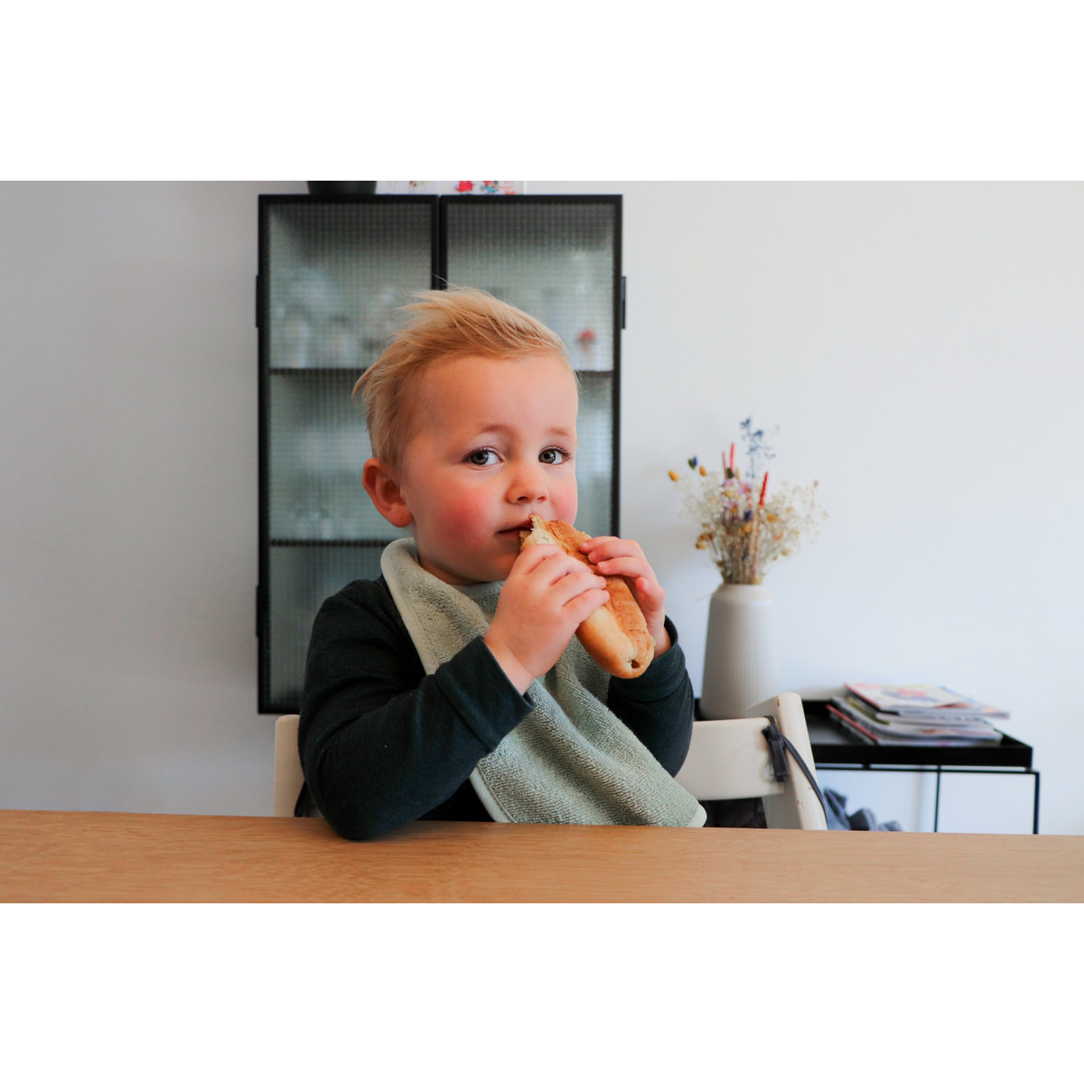 Mamaloes Badstof Groen/Zand/Oat 3 Stuks Slabber