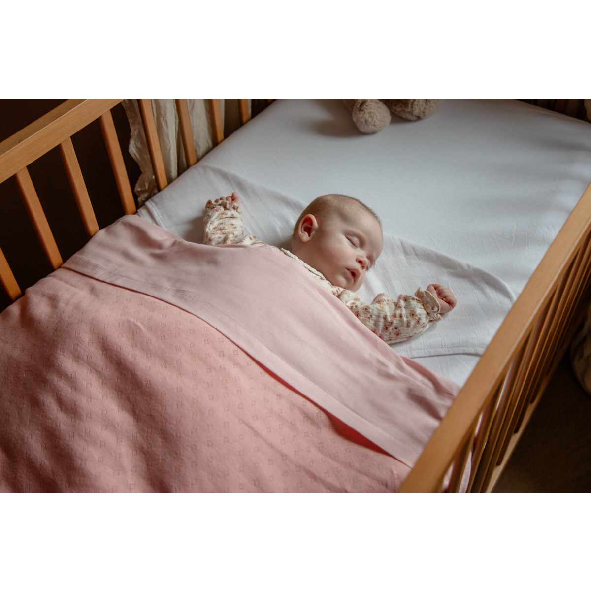 MamaLoes Wit 100 x 150 cm Ledikantlaken