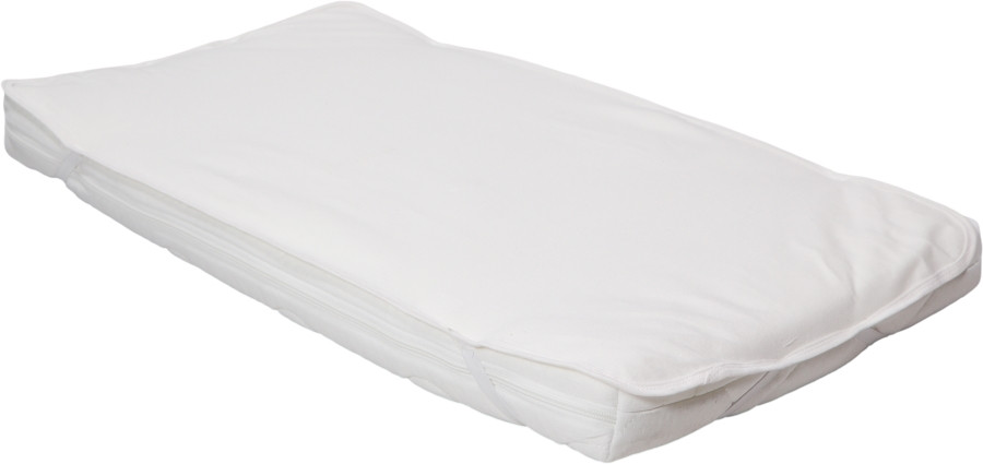 MamaLoes Wit Jersey 40 x 80 cm Waterproof Matrasbeschermer met elastieken