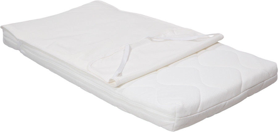 MamaLoes Wit Jersey 40 x 80 cm Waterproof Matrasbeschermer met elastieken