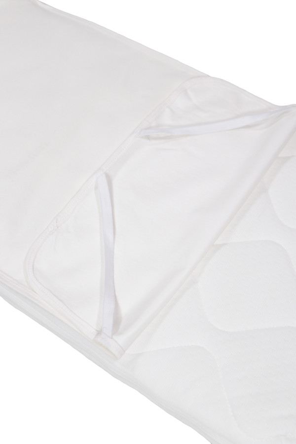 MamaLoes Wit Jersey 40 x 80 cm Waterproof Matrasbeschermer met elastieken