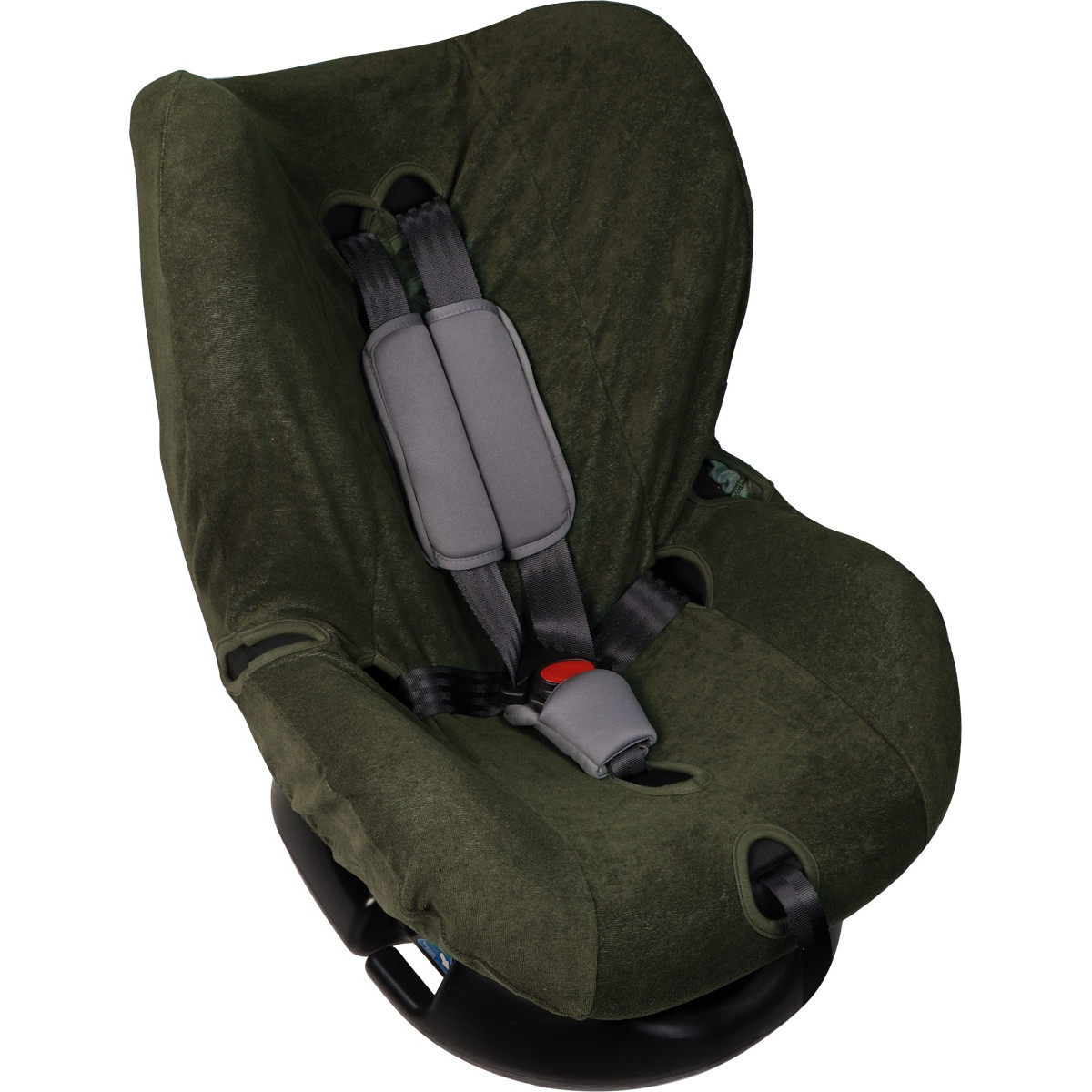MamaLoes Badstof Groen Groep 1+ Autostoelhoes