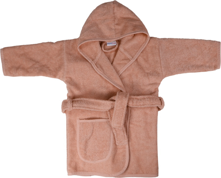 MamaLoes Badstof Light Pink 0-1jr Badjas