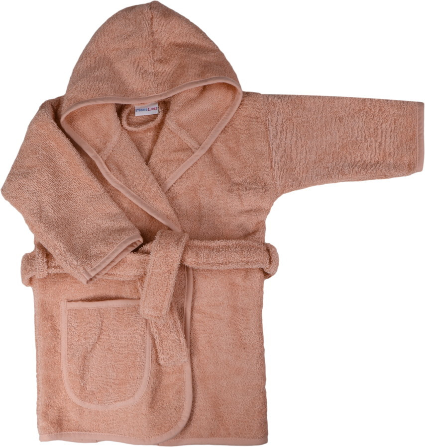 MamaLoes Badstof Light Pink 0-1jr Badjas