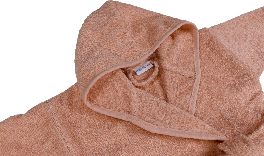 MamaLoes Badstof Light Pink 1-2jr Badjas