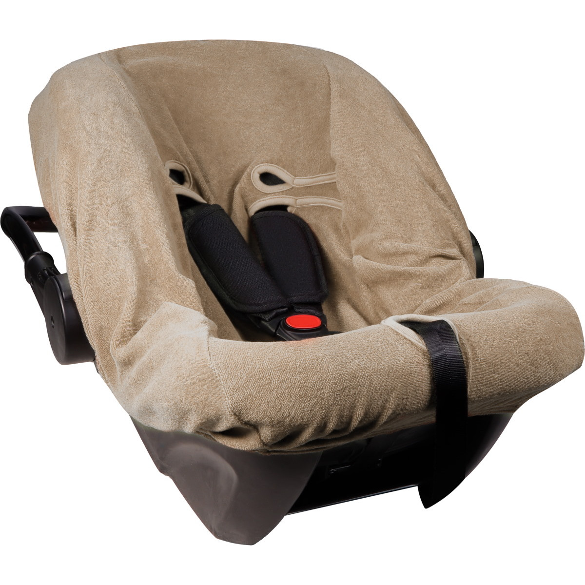 MamaLoes Badstof Nougat Groep 0+ Autostoelhoes