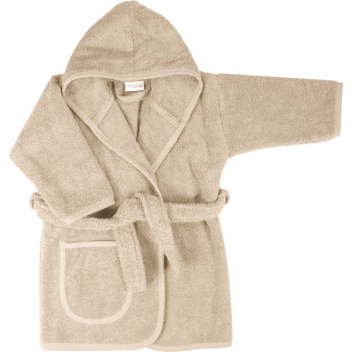 MamaLoes Badstof Oat 0-1jr Baby Badjas