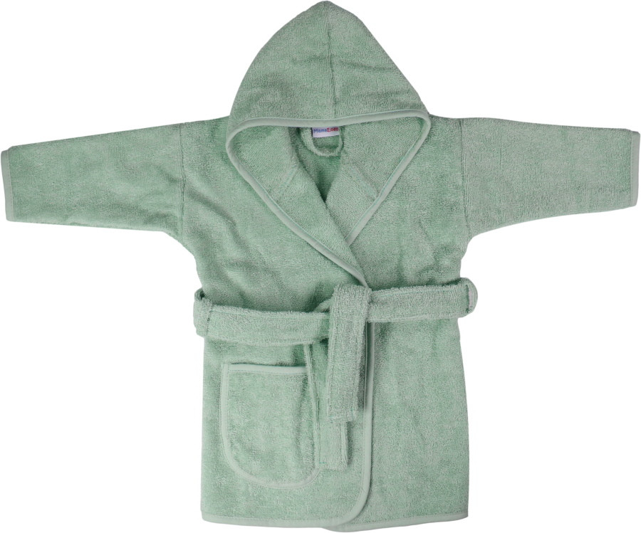 MamaLoes Badstof Stone Green 0-1jr Badjas