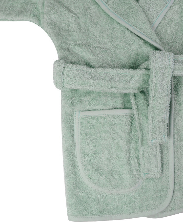 MamaLoes Badstof Stone Green 0-1jr Badjas