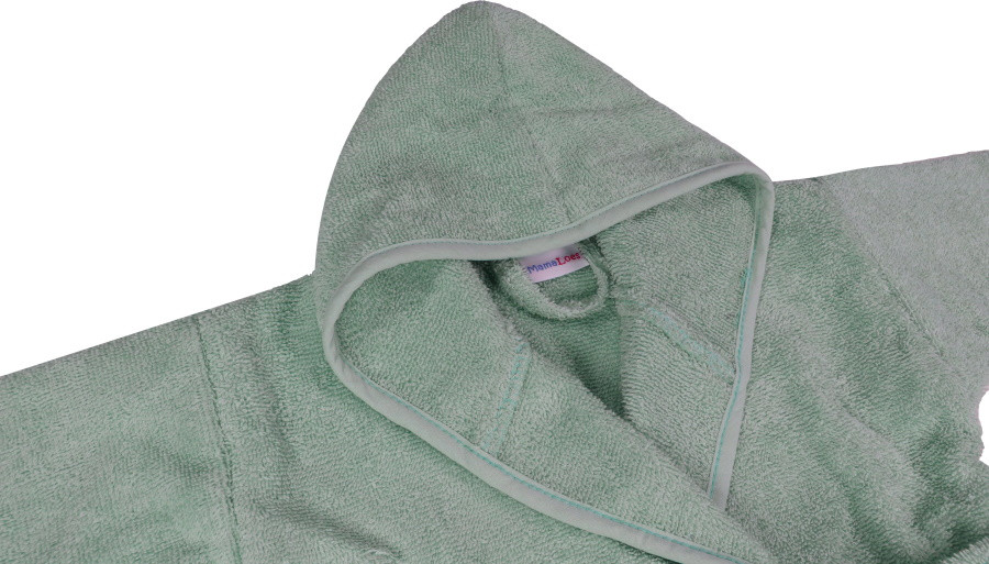 MamaLoes Badstof Stone Green 1-2jr Badjas