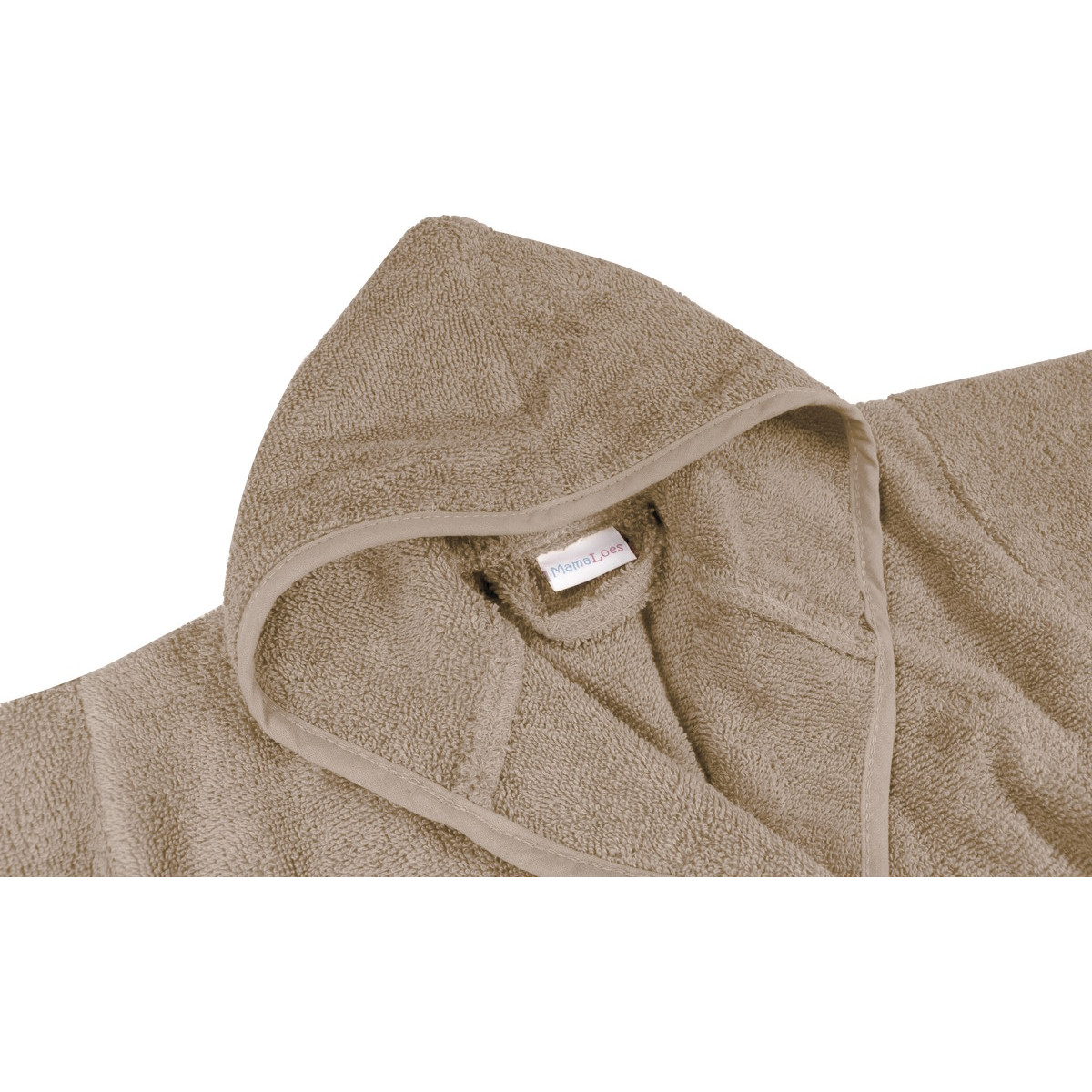 MamaLoes Badstof Zand 1-2jr Badjas