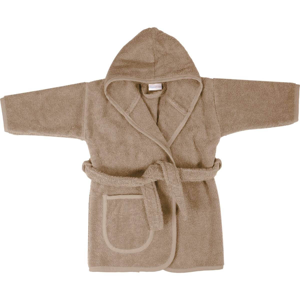 MamaLoes Badstof Zand 0-1jr Badjas