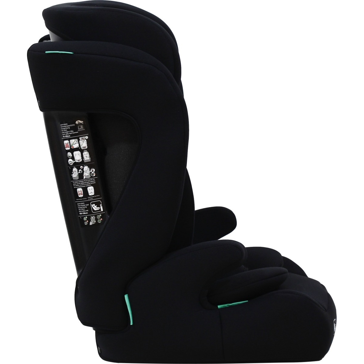 MamaLoes Bas Zwart 76-150 cm i-Size Autostoel