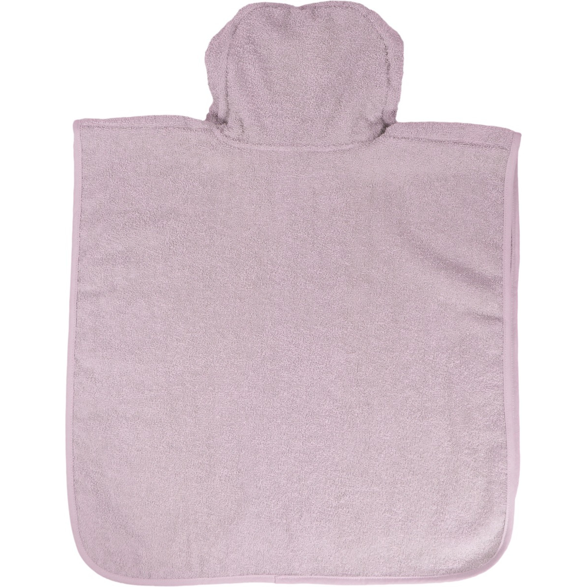 MamaLoes Beer Badstof Lila Kinder Badponcho