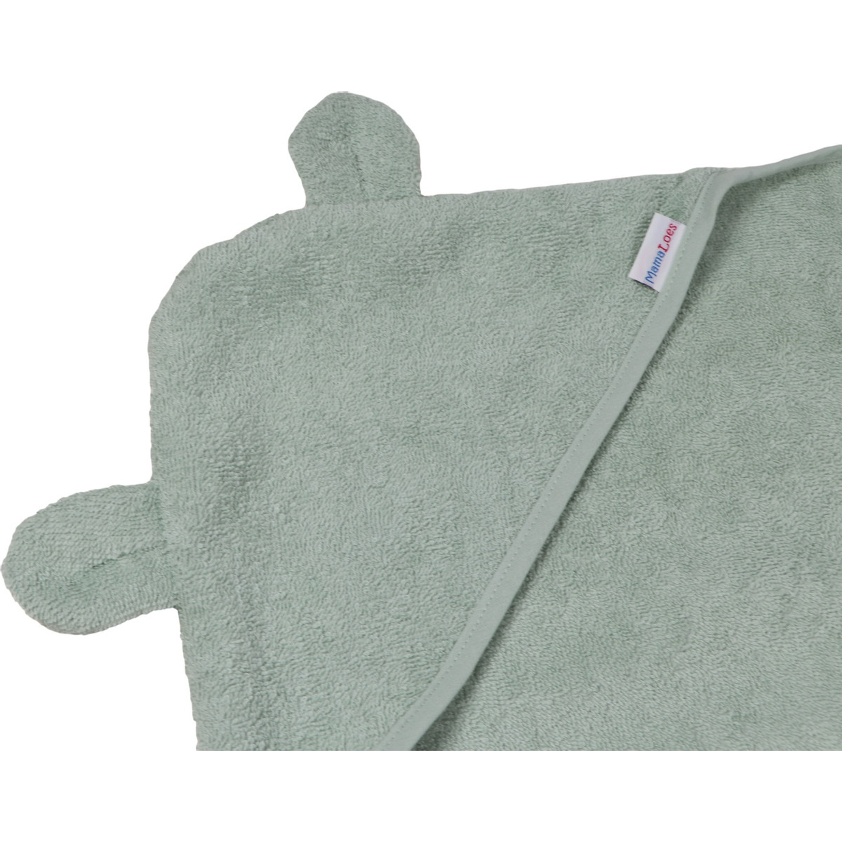 MamaLoes Beer Badstof Stone Green Badcape