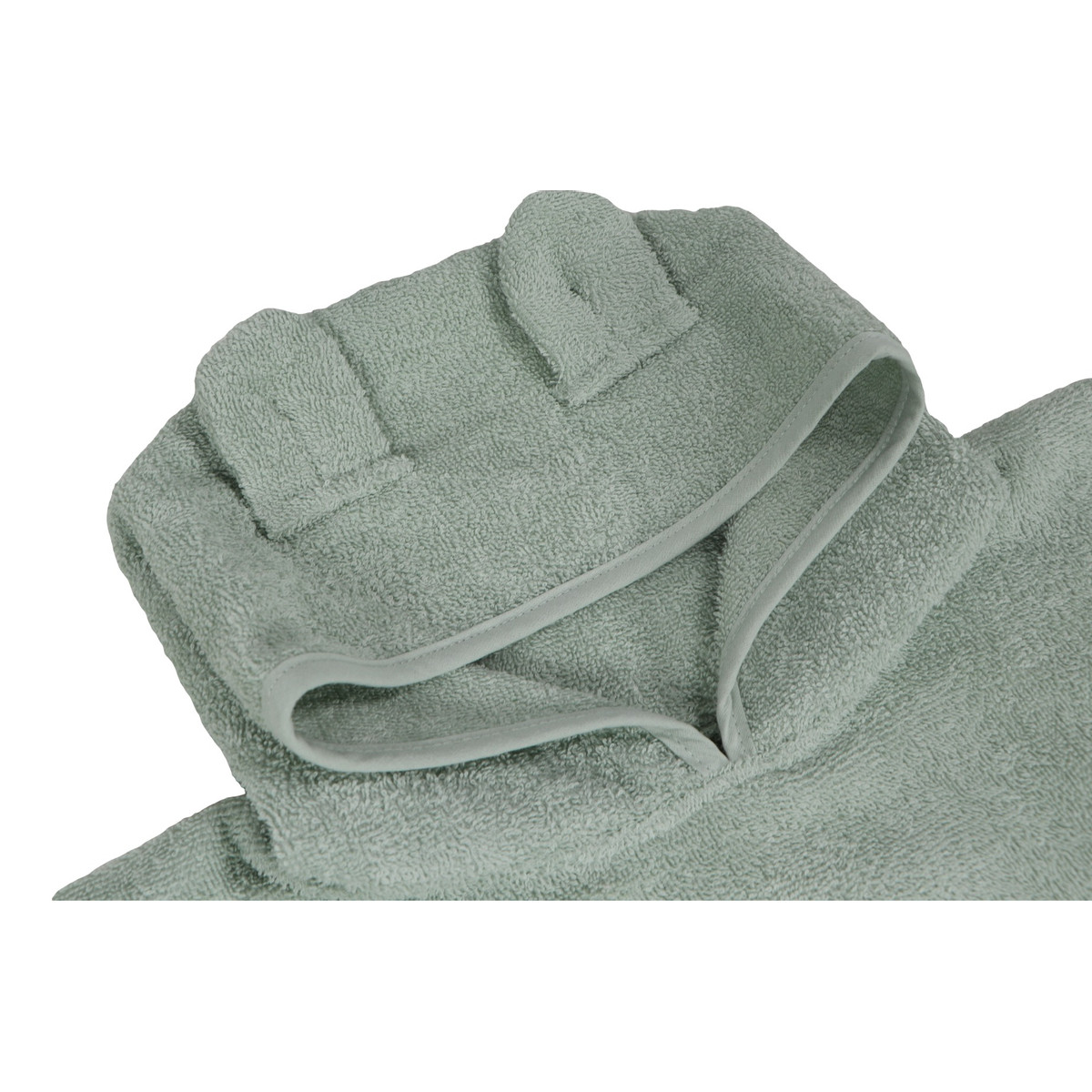 MamaLoes Beer Badstof Stone Green Kinder Badponcho