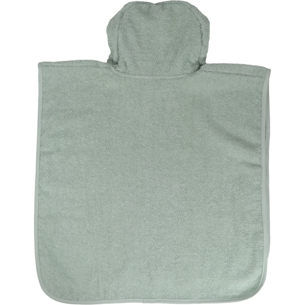 MamaLoes Beer Badstof Stone Green Kinder Badponcho