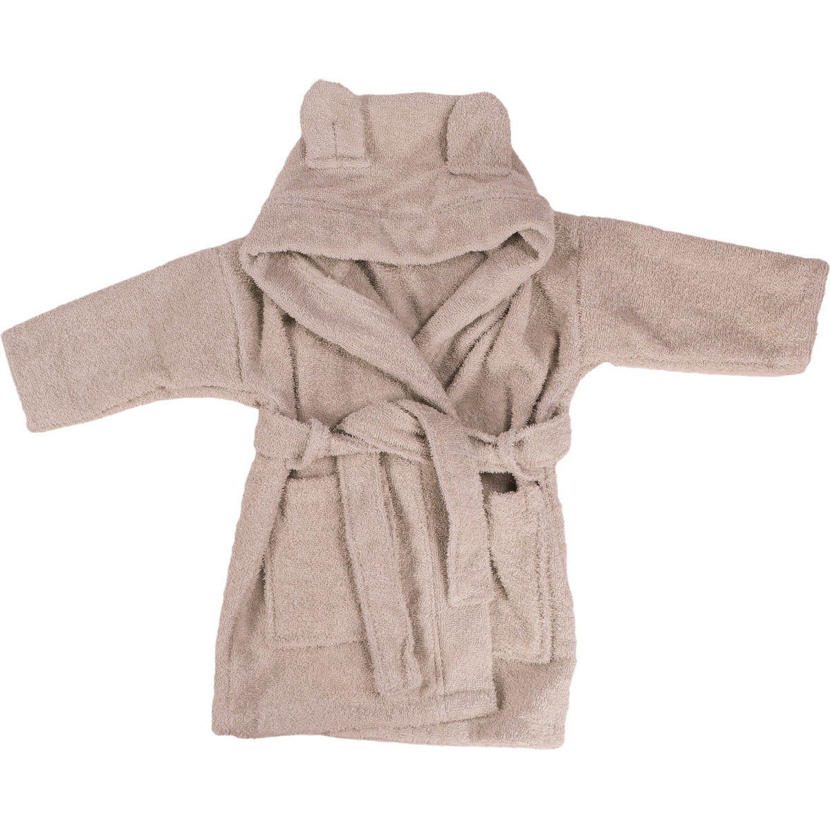 MamaLoes Beer Badstof Zand 1-2jr Kinder Badjas