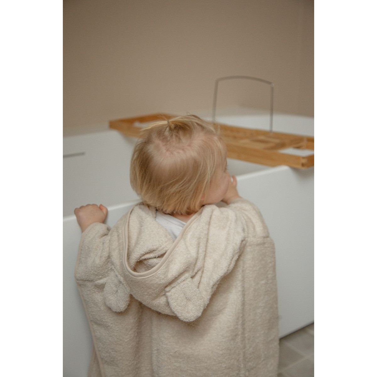 MamaLoes Beer Badstof Zand Kinder Badponcho