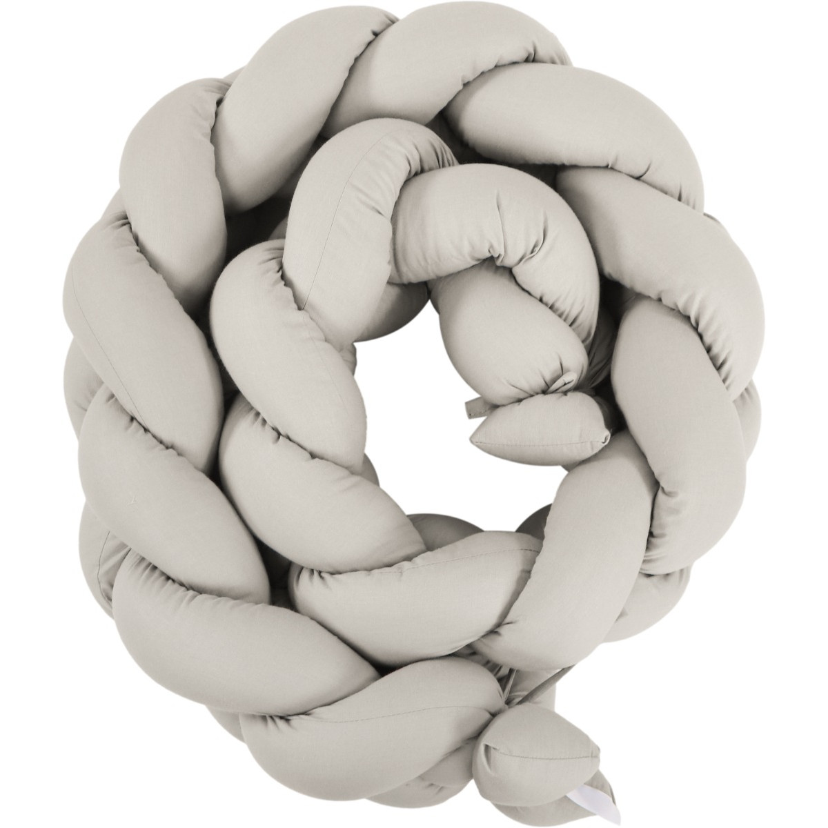 MamaLoes Beige 210 cm Braided Bedbumper