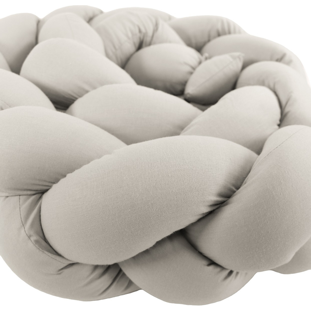 MamaLoes Beige 210 cm Braided Bedbumper