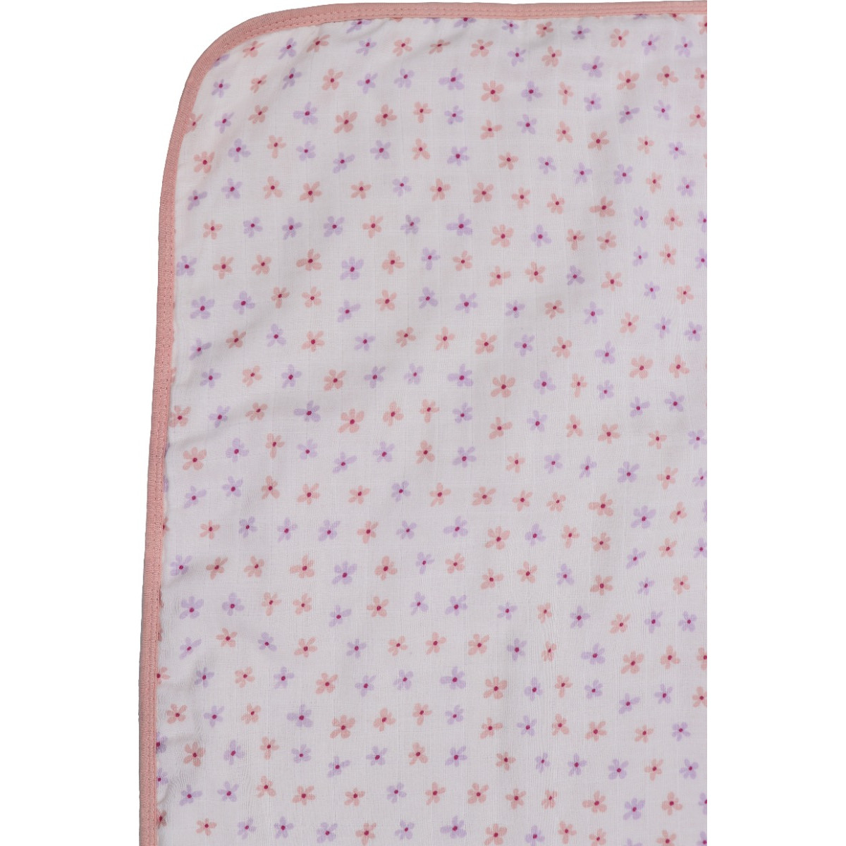 MamaLoes Bloemen Roze 3-Laags Hydrofiel 75 x 100 cm Wiegdeken