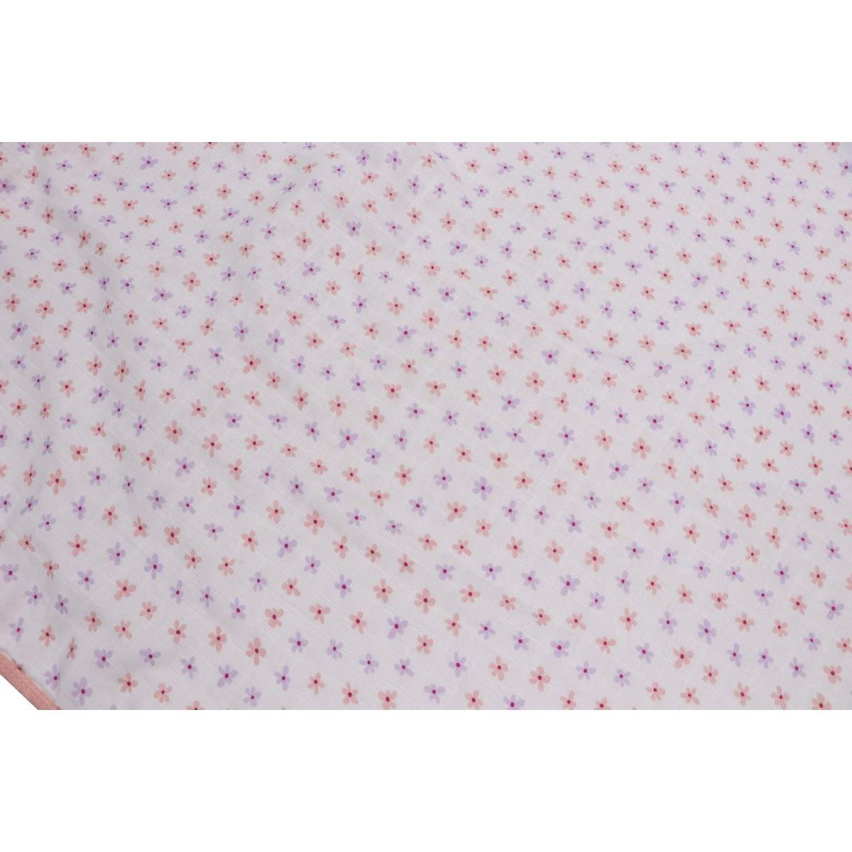 MamaLoes Bloemen Roze 3-Laags Hydrofiel 75 x 100 cm Wiegdeken
