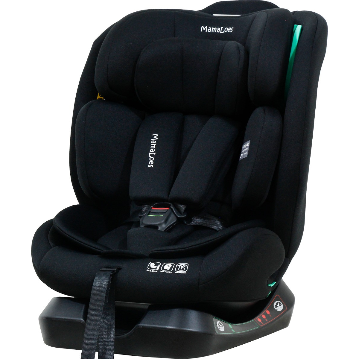 MamaLoes Bo Zwart 40-150 cm i-Size Autostoel