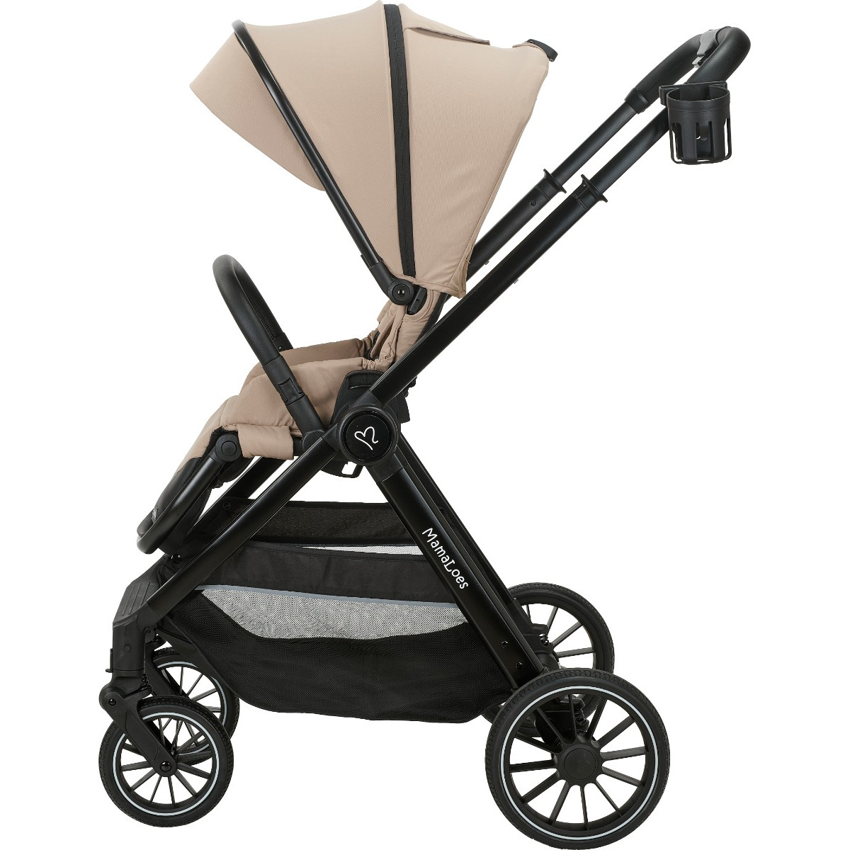 MamaLoes Bodi Nougat 3-in-1 Kinderwagen incl. Autostoel