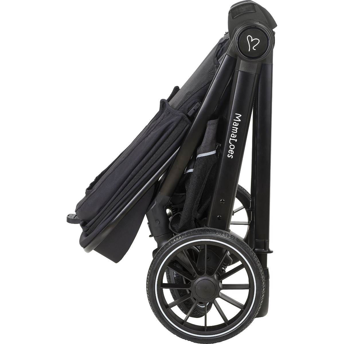 MamaLoes Bodi Zwart 3-in-1 Kinderwagen incl. Autostoel