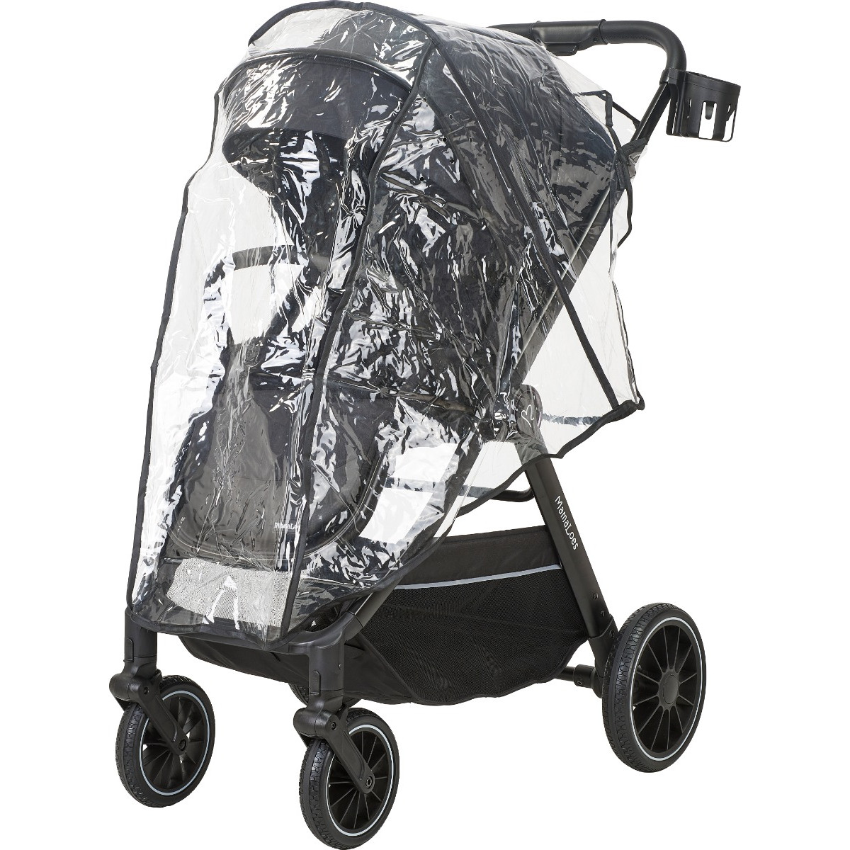 MamaLoes Bodi Zwart 3-in-1 Kinderwagen incl. Autostoel