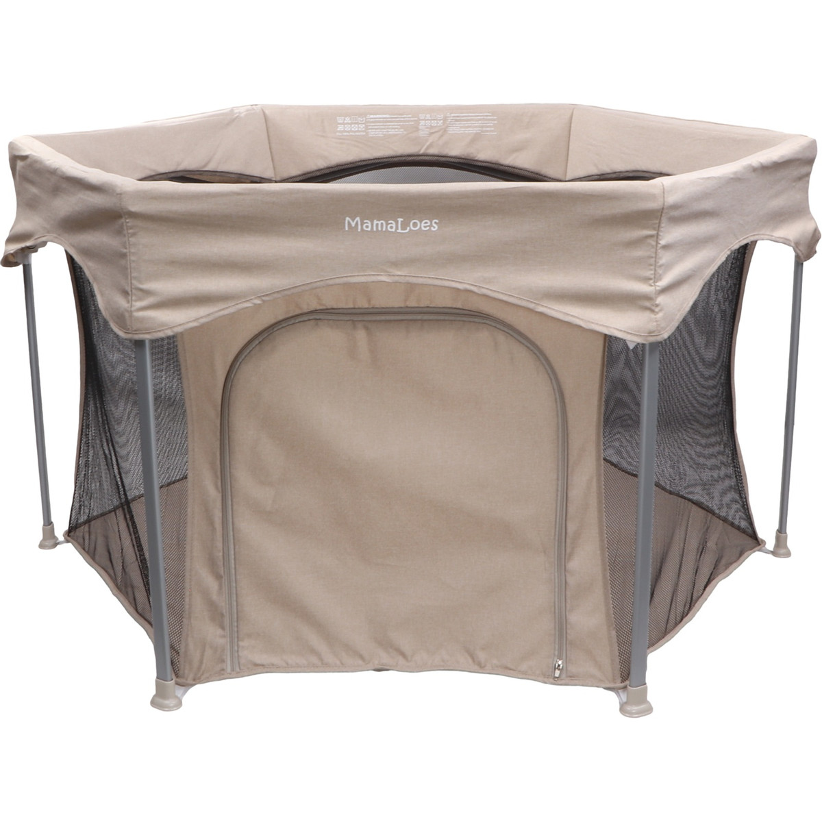 Mamaloes Boris Beige 6-Hoekige Inklapbare Baby Box