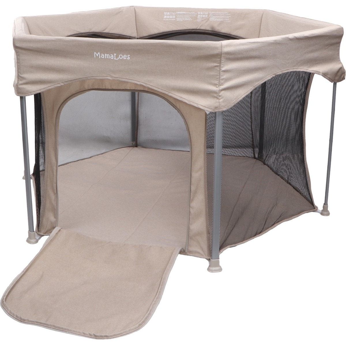 Mamaloes Boris Beige 6-Hoekige Inklapbare Baby Box