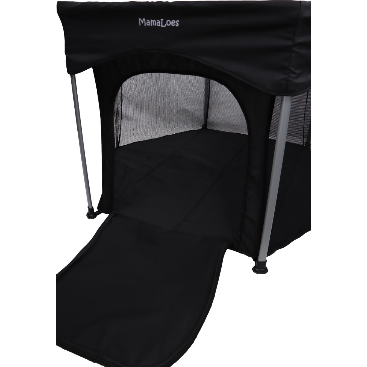 Mamaloes Boris Zwart 6-Hoekige Inklapbare Baby Box