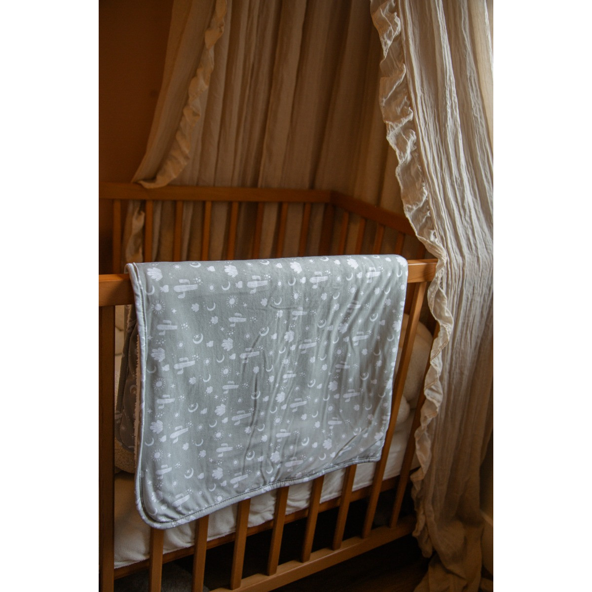 MamaLoes Cactus Fleece 70x90cm Babydeken