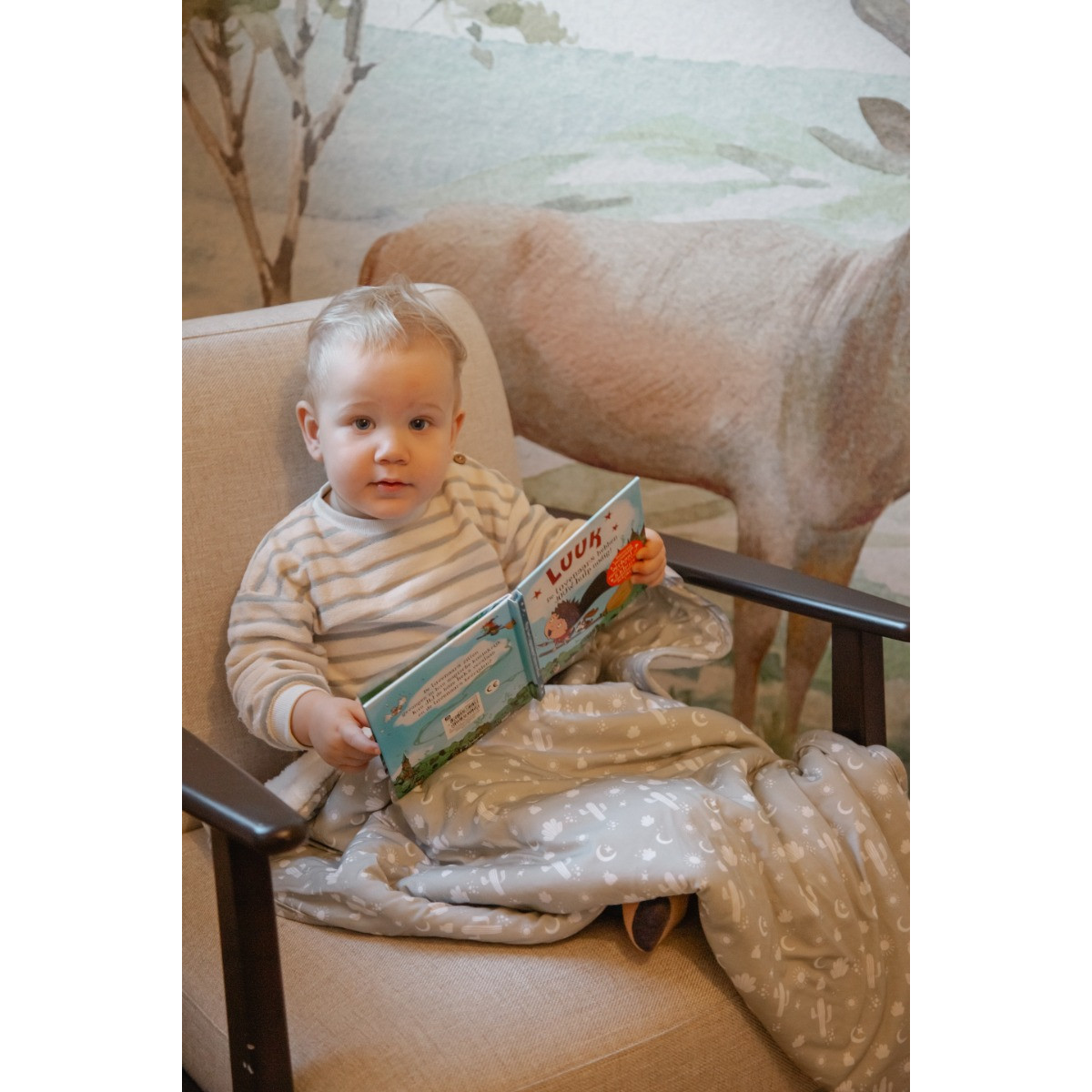 MamaLoes Cactus Fleece 70x90cm Babydeken