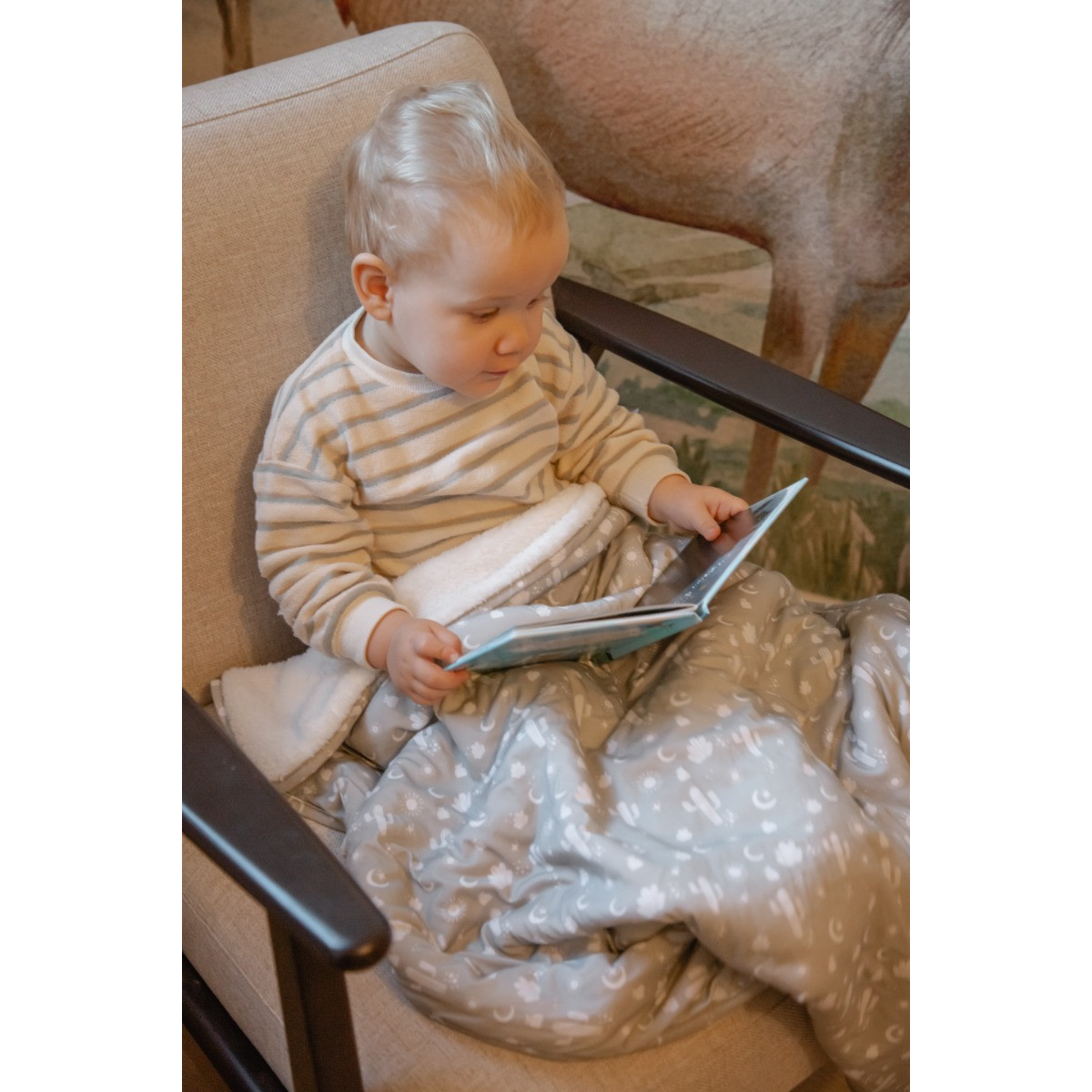 MamaLoes Cactus Fleece 70x90cm Babydeken