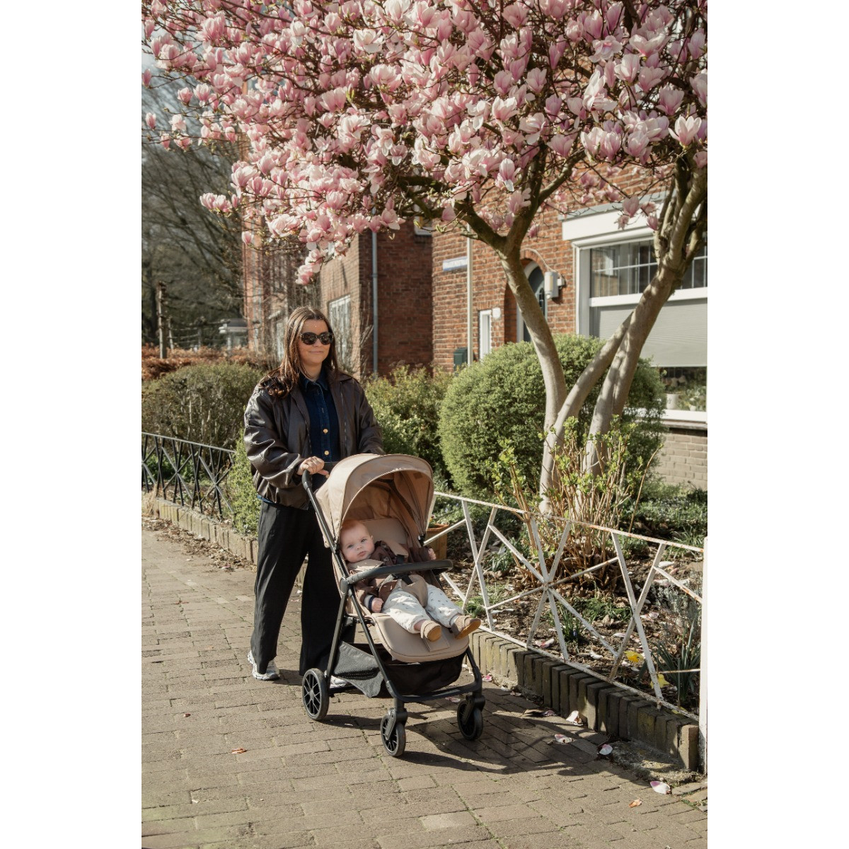 MamaLoes Cato Beige Shopper Wandelwagen