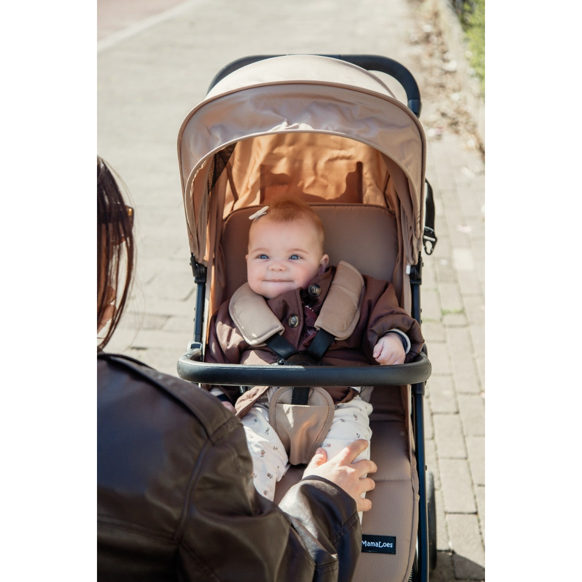 MamaLoes Cato Beige Shopper Wandelwagen