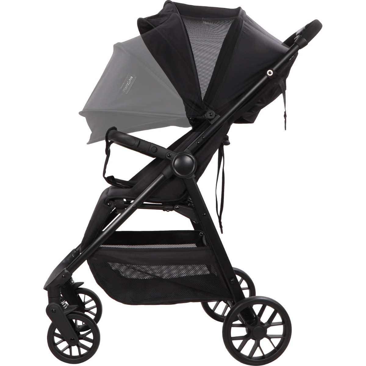 MamaLoes Cato Zwart Shopper Wandelwagen