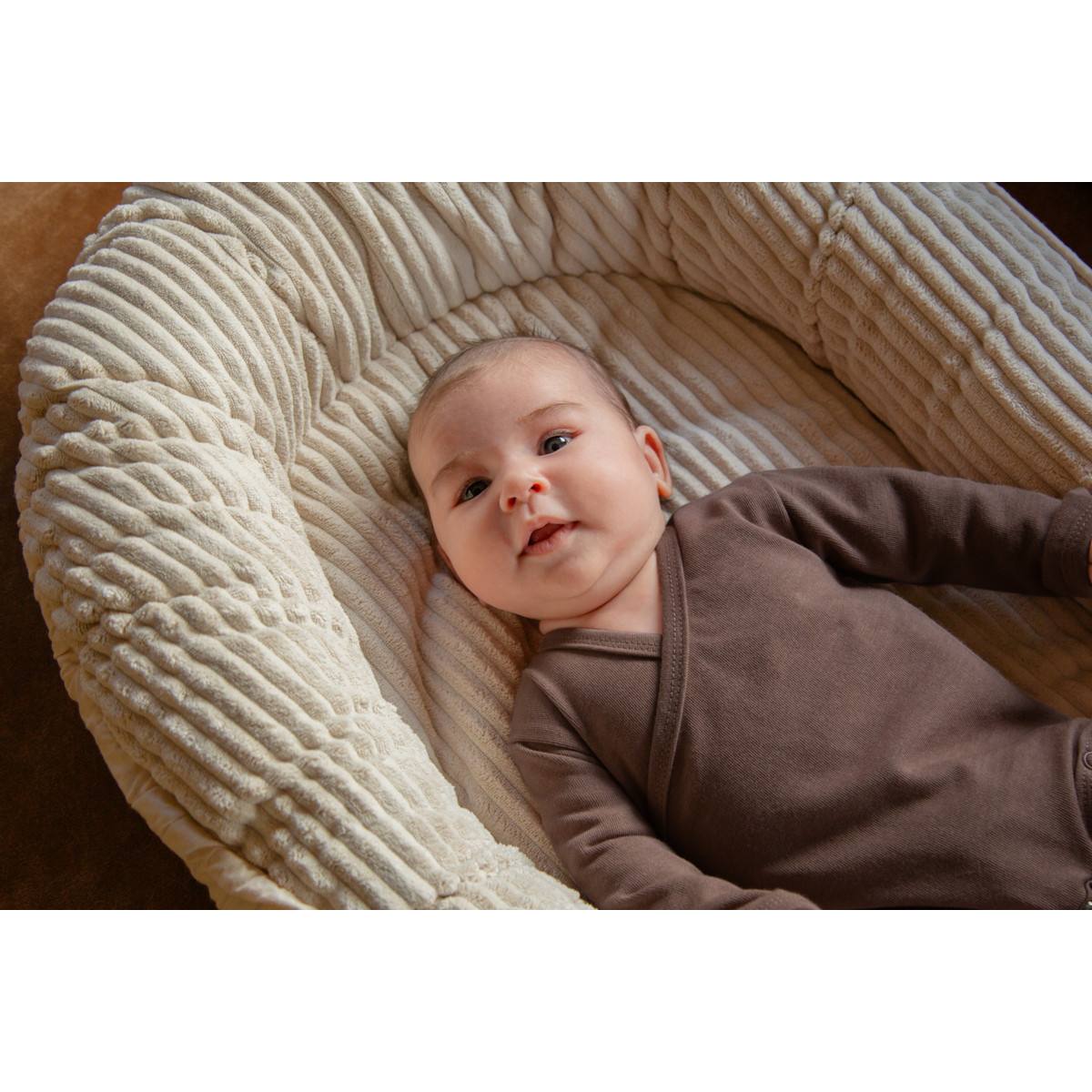 MamaLoes Chocolade Maat 62 Korte Mouw Overslag Romper