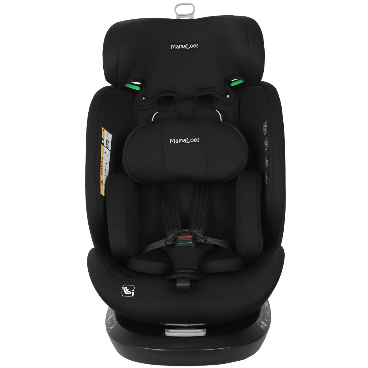 MamaLoes Dani Zwart 40-150 cm 360° i-Size Autostoel