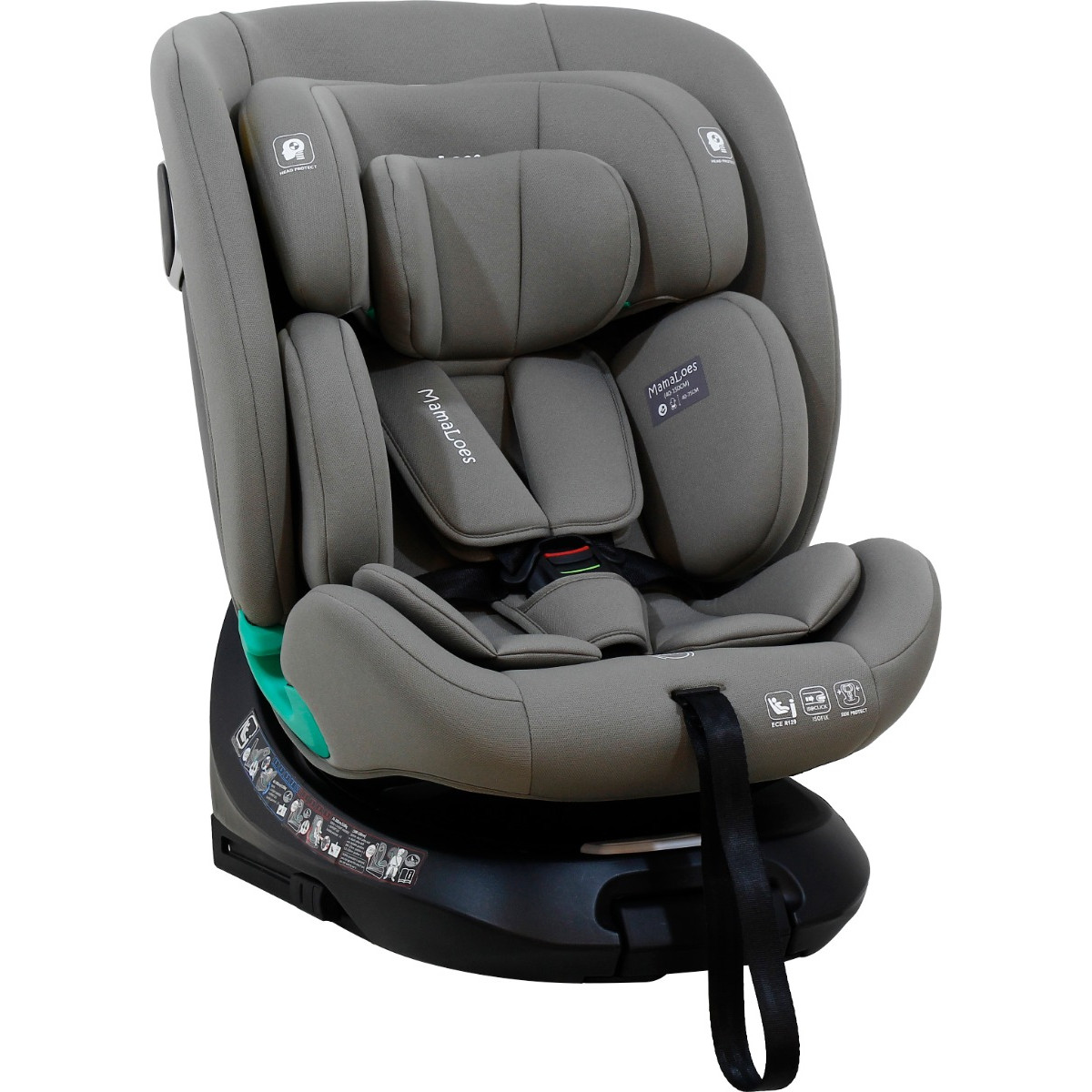 Mamaloes Demian Taupe 40-150 cm 360° i-Size Autostoel